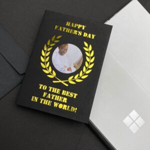 Gold Foil Card with Picture