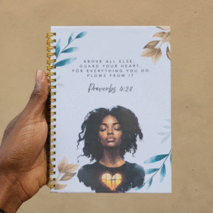 Faith-Inspired A5 Spiral Journal – Proverbs 4:23