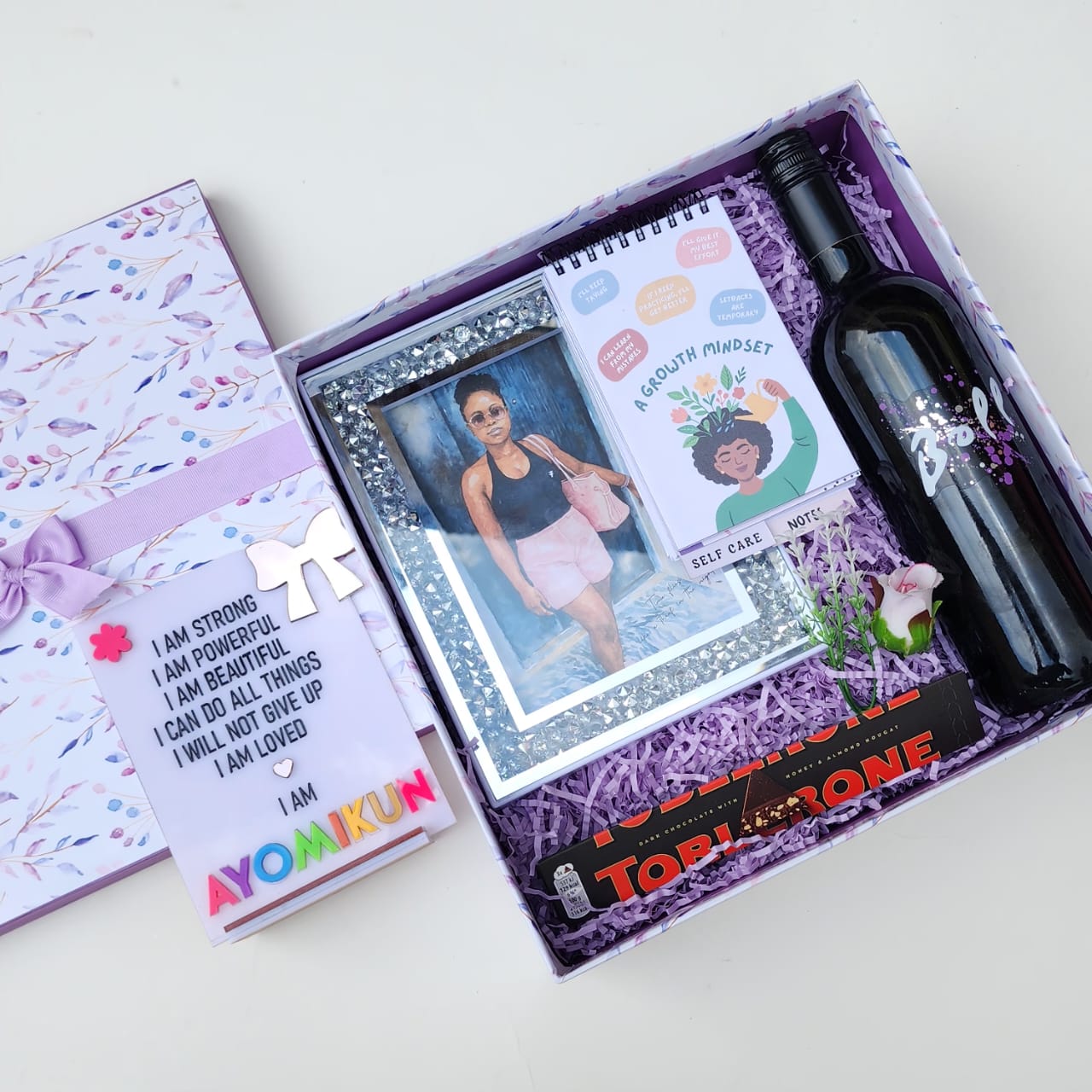 Purple-Themed Self-Care Gift Box
