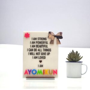 Personalized Affirmation Plaque
