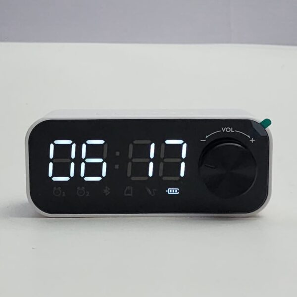 Digital LED Alarm Clock with Bluetooth Speaker