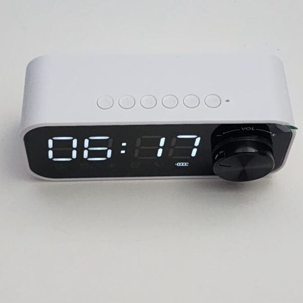 Digital LED Alarm Clock with Bluetooth Speaker - Image 2