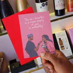 Romantic Poetry Love Card – “The Air I Breathe”