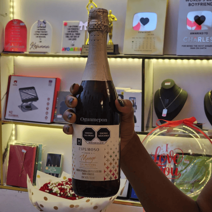 Engraved Sparkling Wine (Non-Alcoholic)