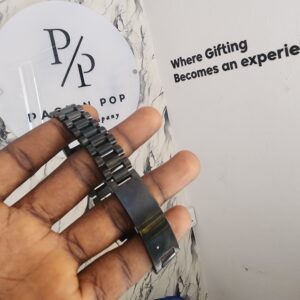ABK Engraved Big Bracelet - Black